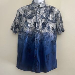 American Eagle Casual Button Down Size Medium Blue White